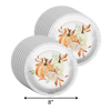 Fall in Love Bridal Shower Party Supplies 64 Piece Tableware Set Includes Large 9" Paper Plates Dessert Plates, Cups and Napkins Kit for 16