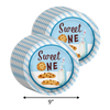 Sweet One Milk and Cookies 1st Birthday Paper Plates - 64 Piece Tableware Set Includes Large 9" Paper Plates Dessert Plates, Cups and Napkins Kit for 16