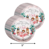 Sugarplum Fairy Turns One 1st Birthday Party Supplies 64 Piece Tableware Set Includes Large 9" Paper Plates Dessert Plates, Cups and Napkins Kit for 16