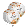 Fall in Love Bridal Shower Party Supplies 64 Piece Tableware Set Includes Large 9" Paper Plates Dessert Plates, Cups and Napkins Kit for 16