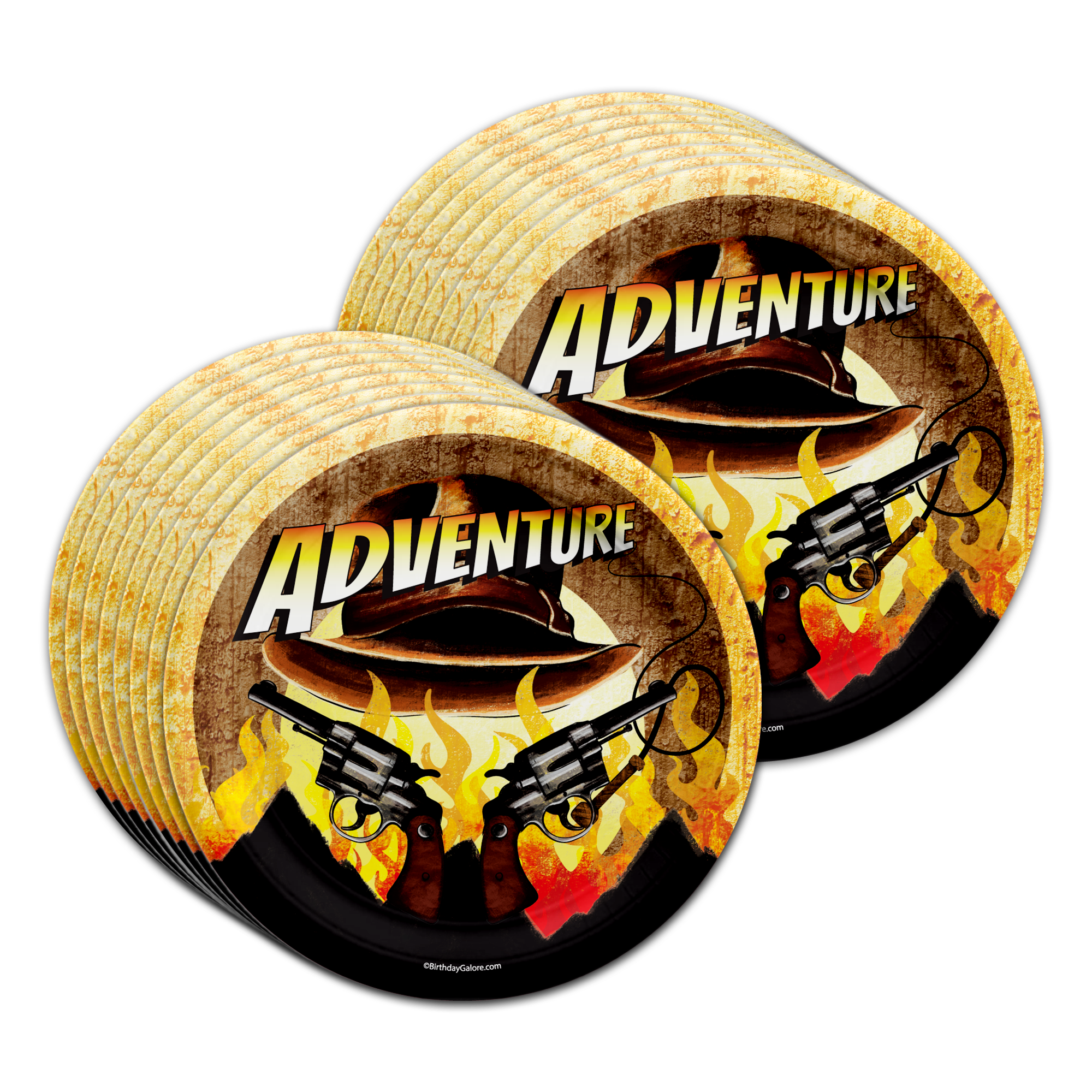 Western Adventures with Dr. Jones Birthday Party Tableware Kit For 16 Guests