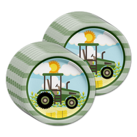 Tractor Time Birthday Party Tableware Kit For 16 Guests