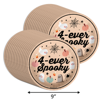 Four Ever Spooky 4th Birthday 9" Dinner Plates 32 Count