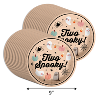 Two Spooky 2nd Birthday 9" Dinner Plates 32 Count