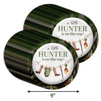 Duck Hunter Baby Shower Party Supplies Large 9" Paper Plates in Bulk 32 Piece