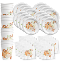 Pumpkin Patch Party Tableware Kit For 16 Guests