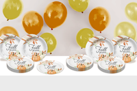 Fall In Love Bridal Shower Party Supplies Large 9" Paper Plates in Bulk 32 Piece