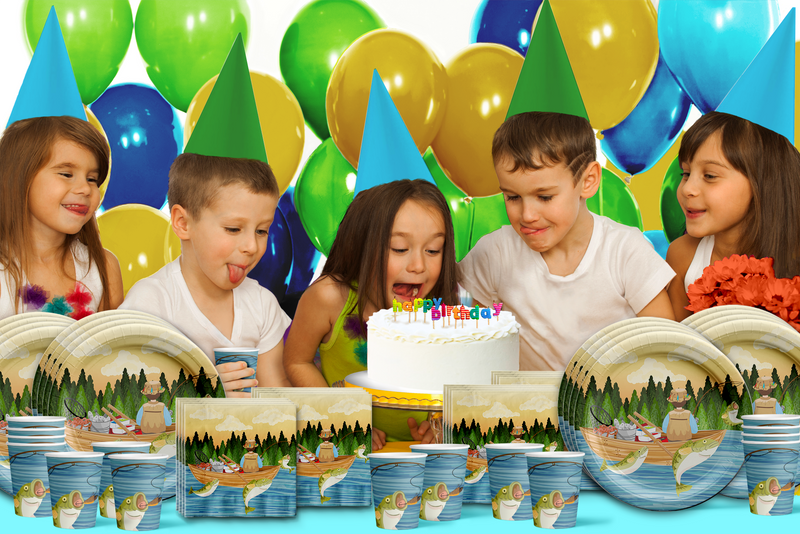 Pcs Gone Fishing Tableware,Fishing Birthday Party Decoration Little  Fisherman Gone Fishing Themed Disposable Tablecloth,Plates,Napkins Cups  Forks and Knives Supplies of Fishing Birthday Party : : Home